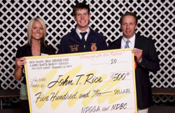 John C. Rice receives North Dakota Grain Growers $500 scholarship