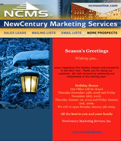 NewCentury Marketing Services Holiday Greeting