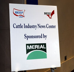 Cattle Industry Convention Merial Media Room