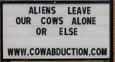 Alien Warning Sign