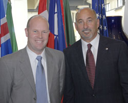 Dean Broadhead and Bobby Rahal at National Press Club