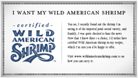 I Want Wild American Shrimp