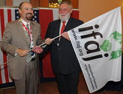 Passing The IFAJ Flag