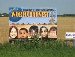 Billboard At Harvest Site