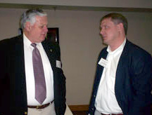 Ted Glaub speaking with Dr. Jerry Griffin