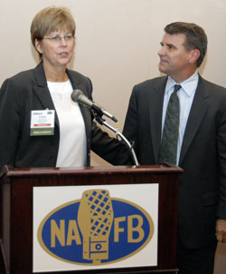 Pam Fretwell and Acting Secretary of Agriculture Chuck Conner