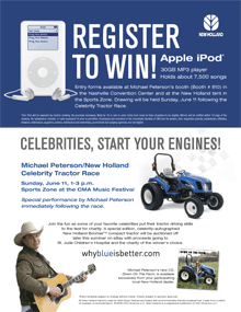 New Holland CMA iPod Contest