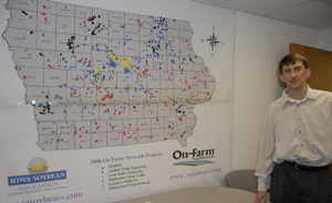 Peter Kyveryga with the Iowa Soybean Association's On-Farm Network