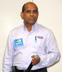 Scientists Raj Hulasare with Temp-Air
