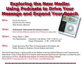 New Media Presentation at Cal-Poly