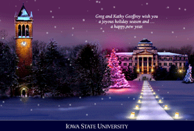 Holiday Greetings From Iowa State University