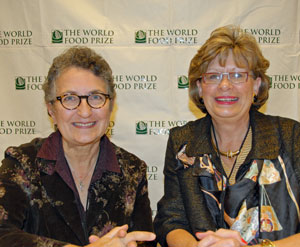 World Food Prize soybeans Victoria Carver and Linda Funk