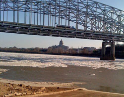 Ice on Missouri River