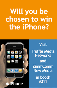 iPhone Drawing at ZimmComm New Media/Truffle Media Networks NAMA Booth